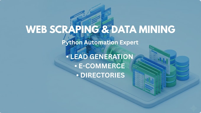 do web scraping, data mining and lead generation using python