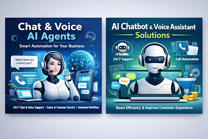create the voice and chat bots