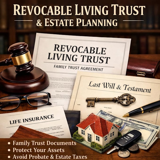 prepare revocable living trust estate planning document family trust document