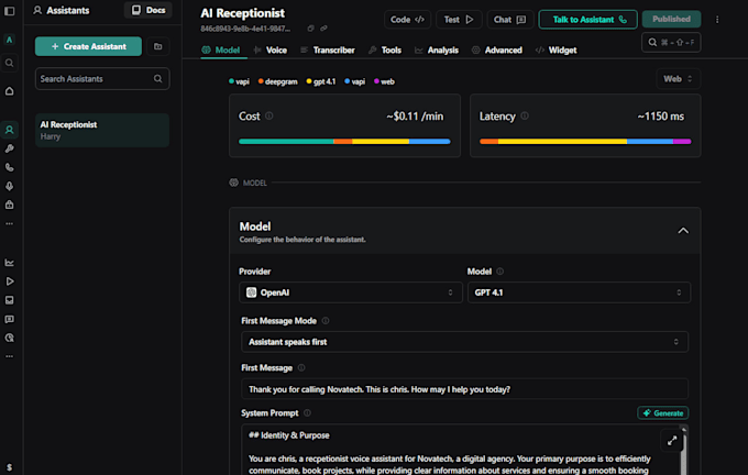 create voice agents for inbound and outbound call handling