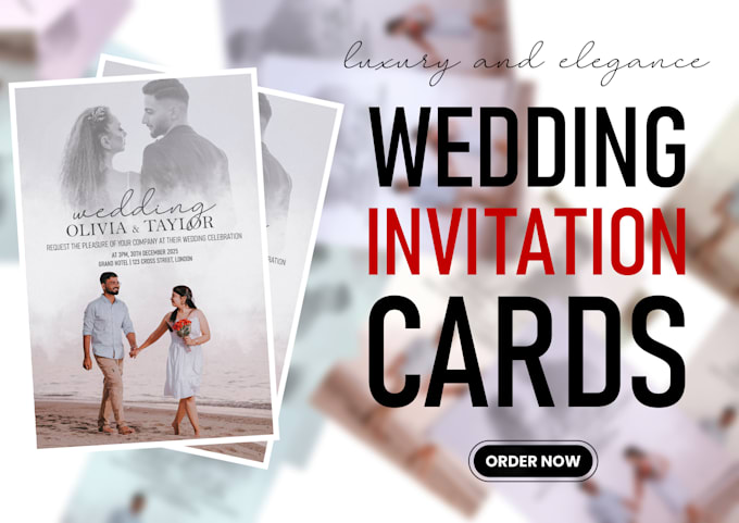 design elegant wedding invitation cards and digital invites