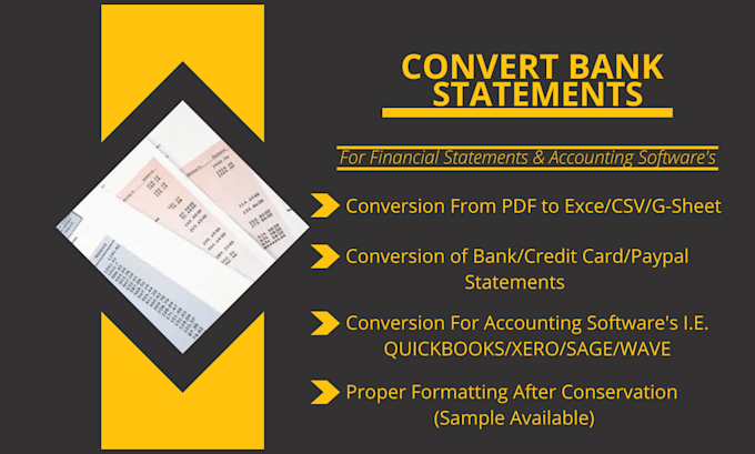 convert bank statement pdf to excel