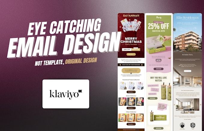 design dtc style klaviyo email templates