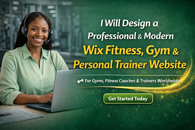 create a professional wix fitness, gym,  trainer website