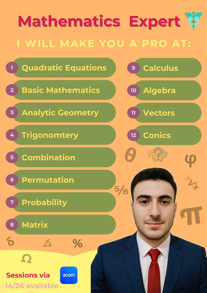 be your expert math tutor for academics, entry tests and interviews