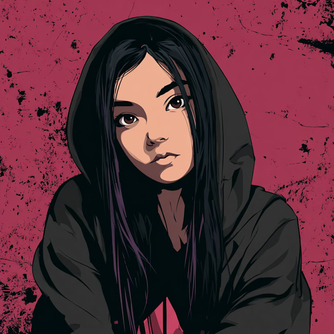 illustrate anything with vector anime style for your brand