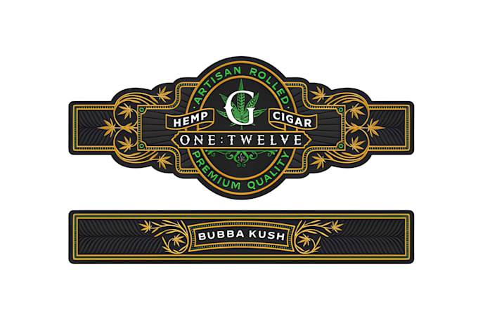 design modern cigar bands, cigar box and label logo
