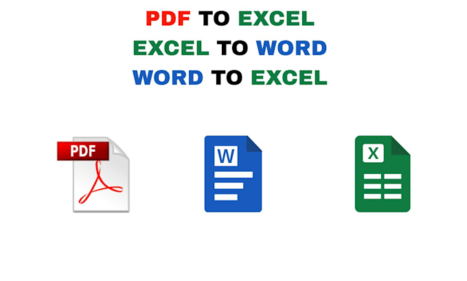 convert PDF to excel, excel to PDF, CSV file to excel