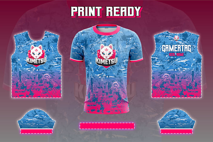 prepare printing file for your sublimation jersey design