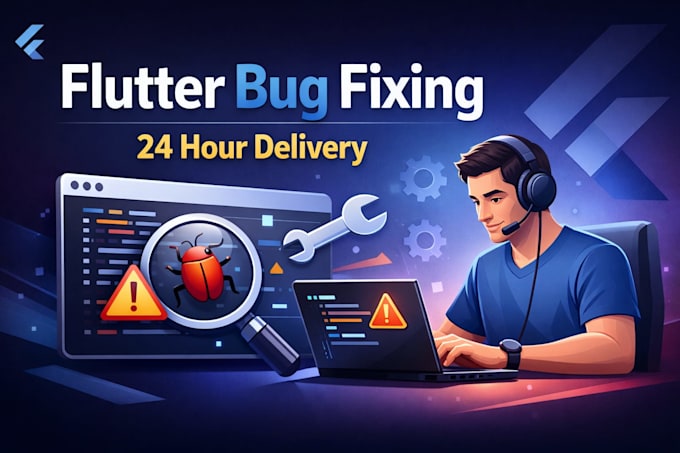 fix flutter app bugs or errors in 24 hours