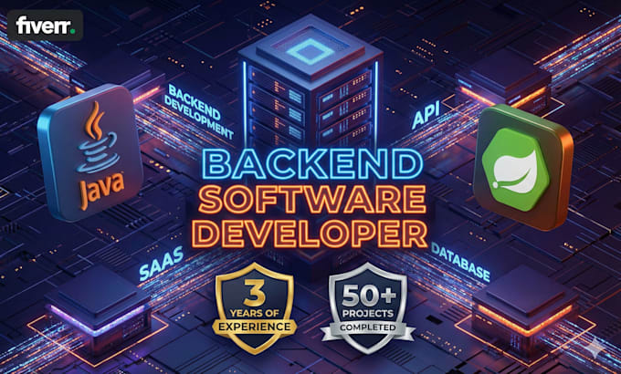 be backend software developer with java spring boot saas web app development