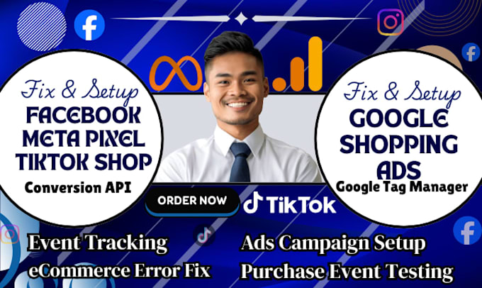Fix tiktok shop tracking pixel google shopping facebook shop meta ads ...