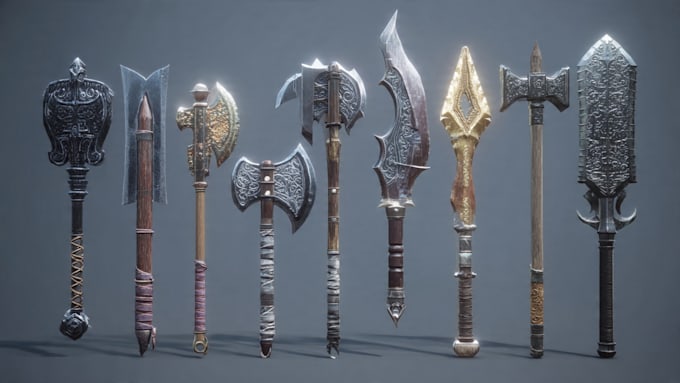 design unique weapons illustrations