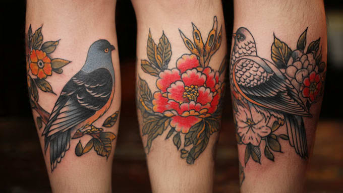 create awesome old school tattoo style design