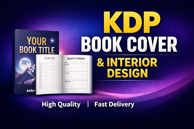 design KDP book cover and interiorbook cover design