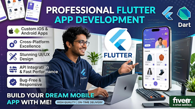 develop professional cross platform mobile apps with flutter