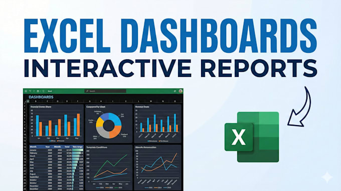 create interactive excel dashboards, pivot tables, and charts