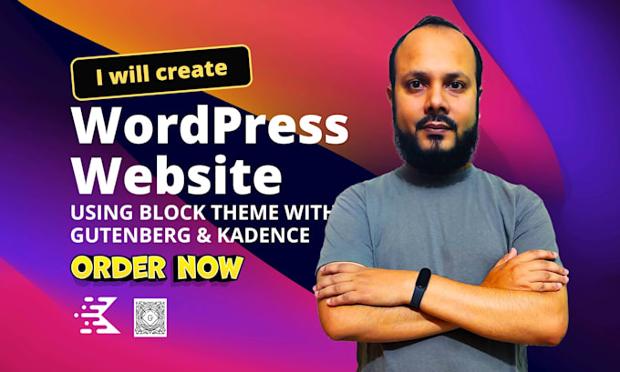 create wordpress block theme with gutenberg and kadence