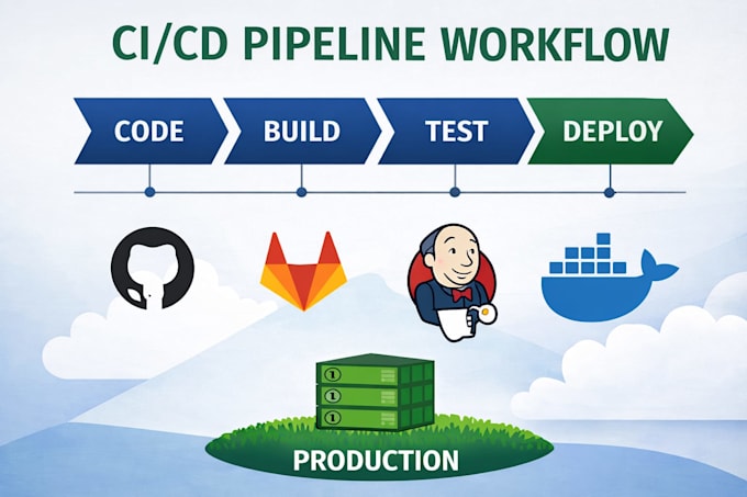 create cicd pipeline using github actions and gitlab ci