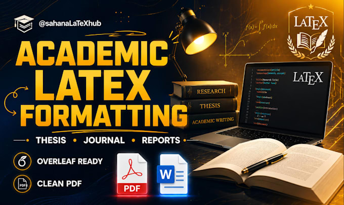typeset and format your academic manuscript in latex