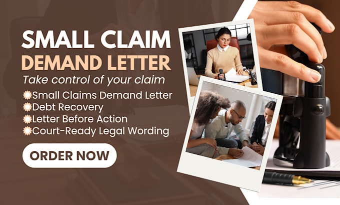 write powerful small claims demand letter , handle small claims filing