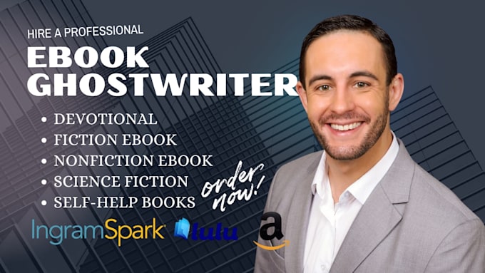ghostwrite fiction ebook writer book blurbs proposals devotional ghostwriter