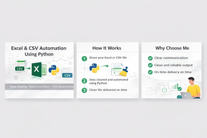 automate excel and CSV data cleaning using python