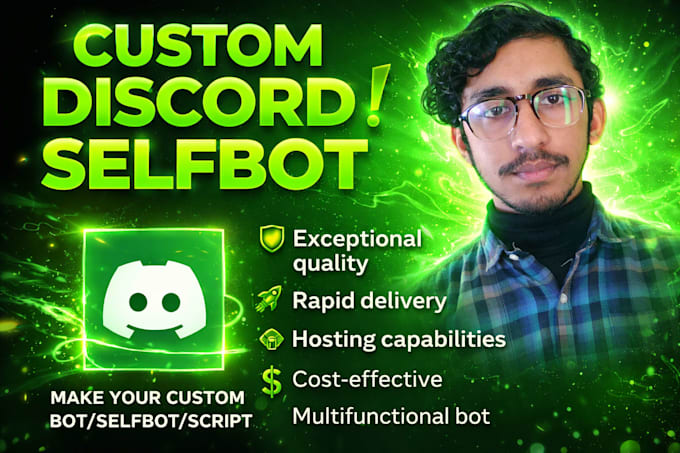 Create a custom selfbot for you in discord by Sunnyputtar67 | Fiverr