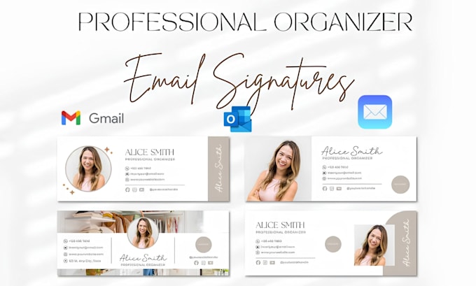 german clickable html email signature, editable  business card, email signature