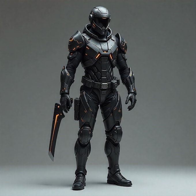 design a weapon, uniform, tool, etc
