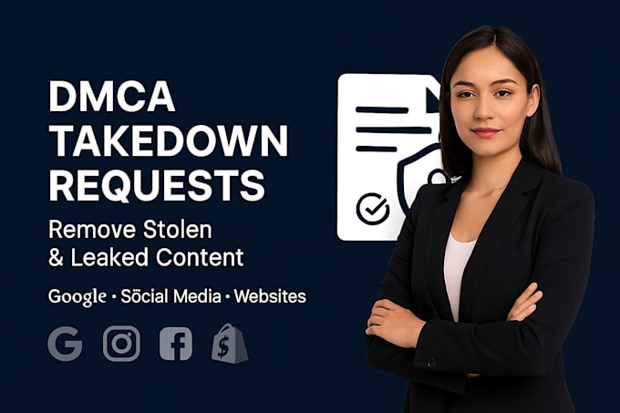 submit dmca takedown requests for stolen content