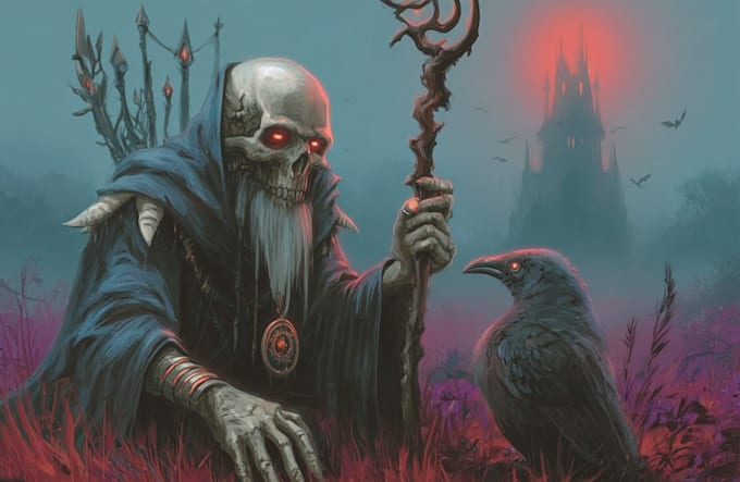 draw a fantasy illustration for you