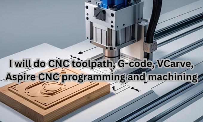 do cnc toolpath, g code, vcarve, aspire cnc programming and machining