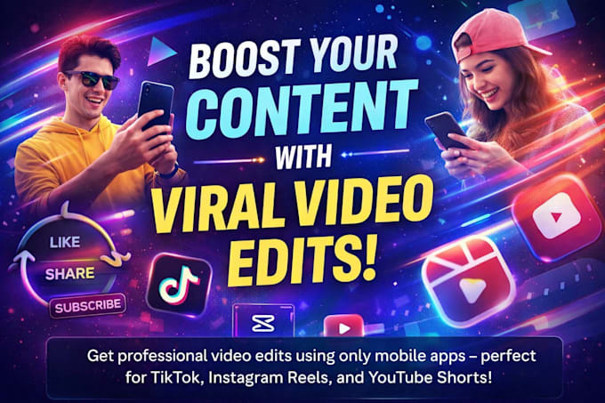 Edit viral youtube shorts, instagram reels and tiktok videos by ...