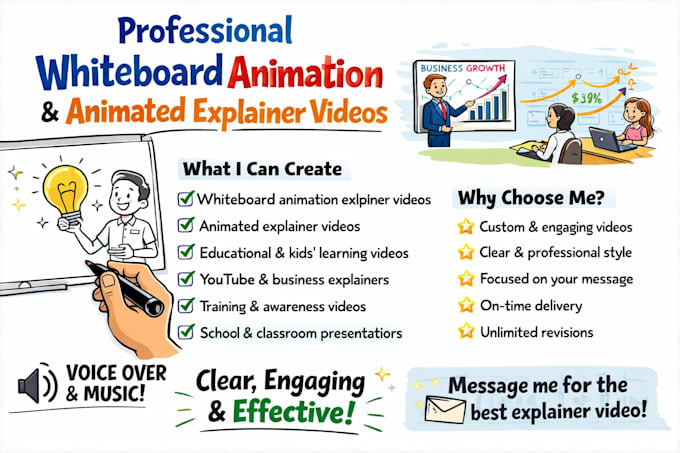 Create professional whiteboard animation videos, animated explainers by ...