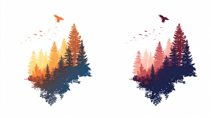 do vector tracing, and color separation for screen print