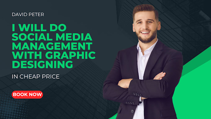 do social media management with graphic designing