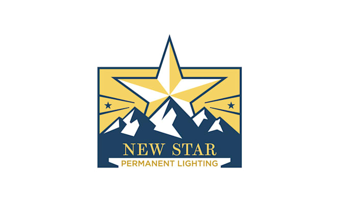design unique holiday lighting logo