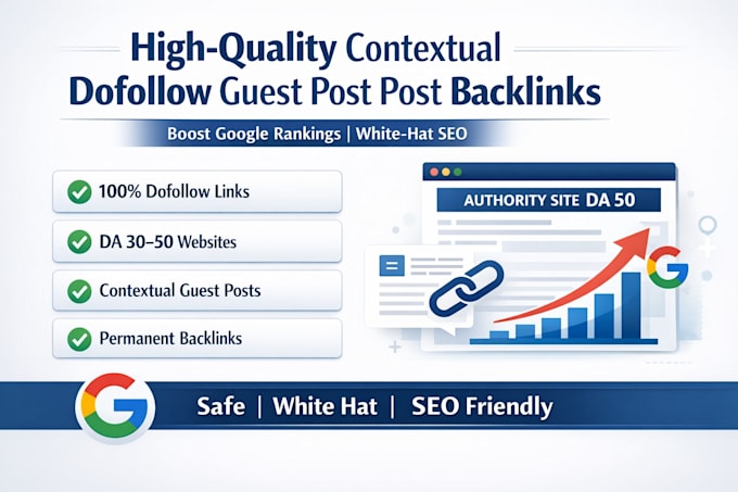 write high da guest post backlinks with SEO quality guest posting service