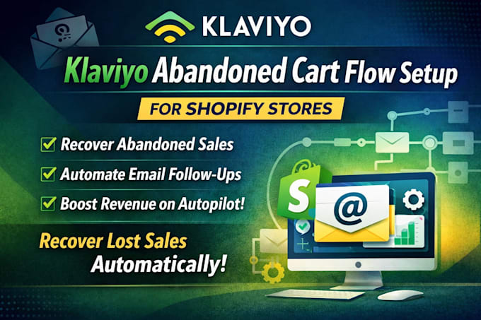 klaviyo abandoned cart flow setup for shopify stores