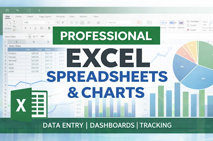 create excel spreadsheets, dashboards, and charts