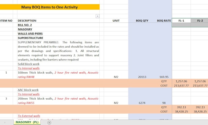 make material takeoff and cost estimation