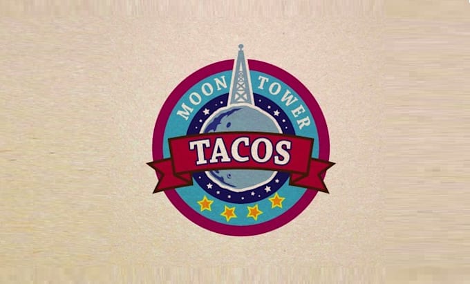 design icon fantastic logo for moon tower tacos