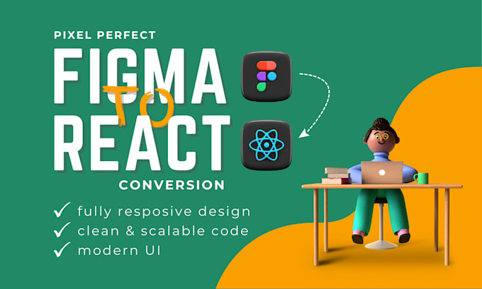 convert figma to reactjs responsive design with tailwind CSS