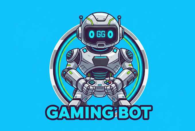 design awesome style for robot gaming mascot logo design service