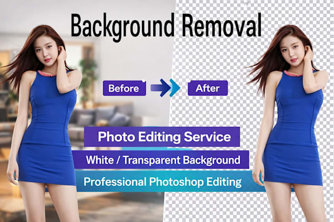 remove image background white or transparent in 24 hours