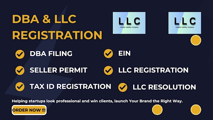 do llc, ein registration, dba filing and business resolution