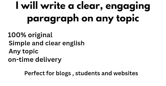 write clear, engaging paragraphs with a natural human tone