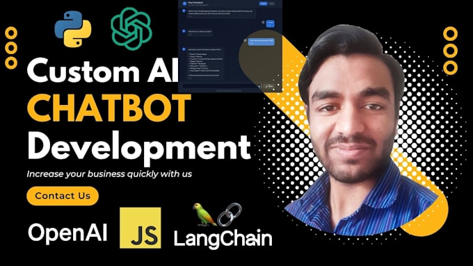 develop custom ai website, ai chatbot, ai software for you