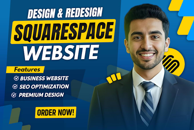 do responsive squarespace website, design or redesign squarespace landing page